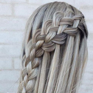 cabello trenzado para navidad